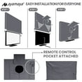 thumbnail image 3 of TV Cover Outside AYAMAYA Outdoor TV Cover with Zipper Waterproof Weatherproof Dustproof TV Screen Covers for 40-42 inch TVs, 3 of 8