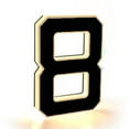 thumbnail image 1 of Modern LED Illuminated Number Sign Outdoor Address Plaque For Wall Or Door With Customizable Digit Display Succulent Wall Decorations for Living Room Cute Small Couches for Bedrooms Door Welcome, 1 of 4