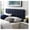 Navy, variant on Tufted Button Linen Fabric Upholstered Queen Headboard in Navy