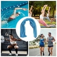 thumbnail image 4 of Unique Bargains 1 Pc Sports Towel Fast Drying Gym Towel Blue, 4 of 5