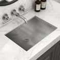 thumbnail image 3 of Ruvati 16 x 11 inch Stainless Steel Rectangular Bathroom Sink Undermount, 3 of 7