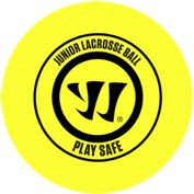 Warrior Recreational Lacrosse Ball - Yellow - Play Safe Rubber Full Size 2.5" Ball