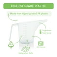 thumbnail image 6 of Plastic Funnel Pitcher (1000ml) for Measuring, Easy Pour Measuring Cup with Funnel Spout - Set of 3., 6 of 7