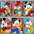 thumbnail image 2 of Disney Graffiti Art Mickey Mouse and Donald Duck Street Art Canvas Painting Poster and Print Wall Art Picture for Living Room20x25cm Unframed Gao Jinjia LED, 2 of 2