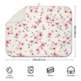 thumbnail image 2 of Microfibre Drying Mat for Kitchen Pioneer Dish Drying Drainer Mat Absorbent Colorful Floral Drying Mat Washing Up for Glass, Plate & Cup 18inch X 24inch, 2 of 5