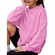 thumbnail image 2 of Sudaderas de Gran Tamaño para Mujer, Jersey de Cuello Alto, Sudaderas con Capucha de Larga, Tops, Conjuntos de Moda de Otoño, Ropa. Rosa S, 2 of 8