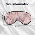thumbnail image 5 of PAYOHTO Rose Gold Elegant Leaf Soft Sleep Mask Comfort Pure Silk Eye Cover for Travel Office Camping, 5 of 7