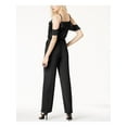 thumbnail image 2 of bar III Womens Flutter Sleeve Jumpsuit, Black, Large, 2 of 2