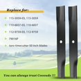 thumbnail image 3 of 115-5059-03 mower blades  toro 115-5059-03 79016P 110-6837-03 112-9759-03 Blades, Compatible with toro timecutter 50 inch blades, toro ss5000 blade, toro mx5060, 75755, 50 inch zero turn blade, 3 of 7