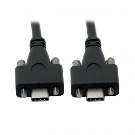 Chenyang CY USB 3.1 Type-C Dual M2 Screws Locking to Locking USB-C 10Gbps Data Cable Panel Mount Type