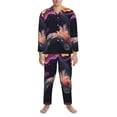 thumbnail image 3 of Fotbe Explosive Fluid Splash Art Pijama de Hombre con Estampado de Manga Larga, Conjunto de 2 Piezas, Ropa de Dormir Suave y Cómoda con Bolsillos-Small, 3 of 7