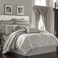 thumbnail image 4 of J. Queen New York  Luxembourg 4-piece Silver Damask Comforter Set California King, 4 of 4