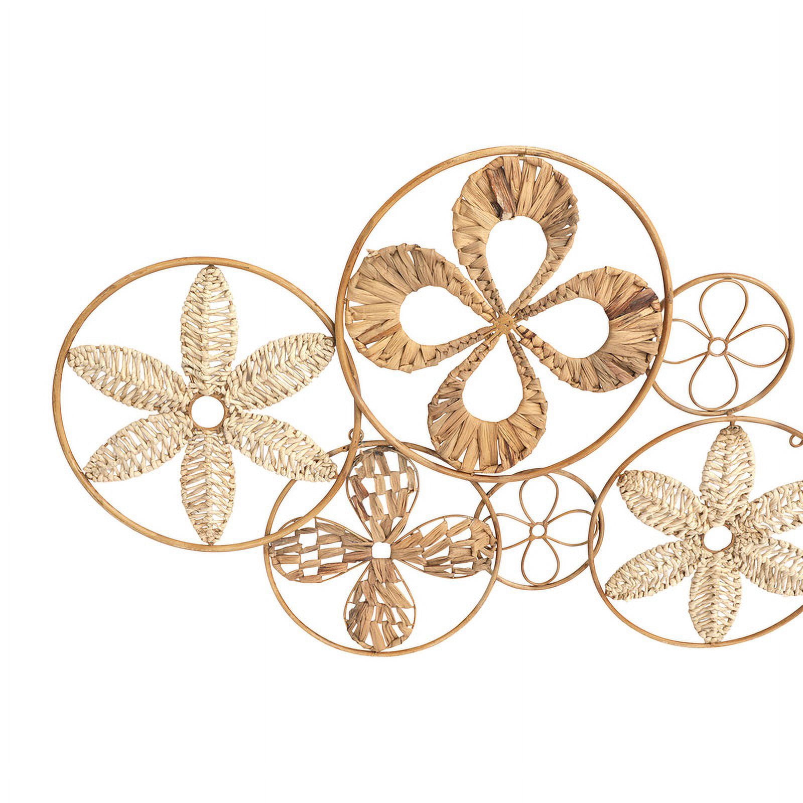 Estrella Rattan Abstract Circle Wall Art