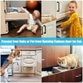 10pcs Magnetic Door Catch, TSV Ultra Thin Cabinet Door Magnets Stick Adhesive Drawer Magnet Catch Furniture Safety Latches for Kitchen Cupboard Closet Sliding Door Closure