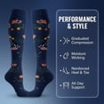 thumbnail image 5 of 6 Pairs Compression Socks for Women and Men,20-30 mmHg Circulation Support for Nursing Travel Athletic Cycling Running, 5 of 7