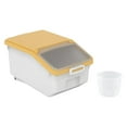 thumbnail image 3 of kurtrusly Rice and Grain Storage Container Cereal Dispenser Box yellow, 3 of 6