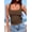 Brown, variant on FreshPretty Tank Tops for Women Casual Square Neck Summer Outfits Ribbed Fitted Camisole Shirt Sleeveless Workout Clothes