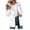 White,women's raincoats waterproof hooded lightweight, variant on SZJXBUY Rain Coat with Hood Women Plus Size Striped lined Waterproof Lightweight Windbreaker with Drawstring Travel Outdoor Long Sleeve Rain Jackets with Pockets Army Green,L