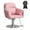 Pink, variant on Barber Chair, Salon Chair with Adjustable Height Styling Chair 360 Degrees Rolling Swivel Stylist Chair with Padded Armrests and Backrest for Hair Stylist, Gray
