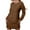 Brown, variant on WJHWSX Dresses for Women,Womens Fall Dresses,Casual Dresses for Women,Long Sleeve,Crew Neck,Soft,Solid,S(US:4)
