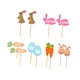 thumbnail image 1 of 12 Uds. de adornos para cupcakes de Pascua, selecciones para cupcakes, adornos para pasteles, tarjetas para Baby Shower Múltiples formas, 1 of 9