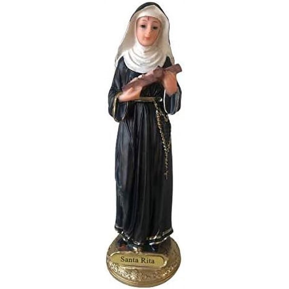 Santa Rita De Cascia 8" St. Rita of Cascia Religious Resin Statue 6787/8.
