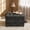 Dark Gray, variant on Square Storage Ottoman, Tufted Footstool with Nailhead Trim, Dark Gray Upholstered Furniture