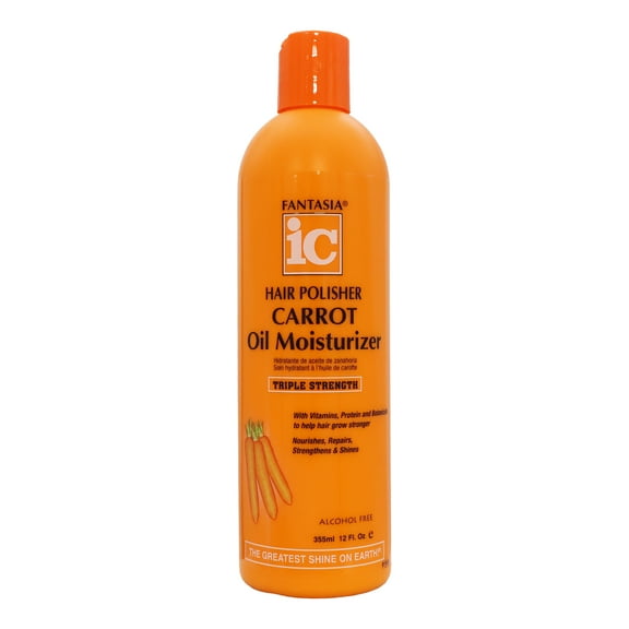 Fantasia IC Hair Polisher Carrot Growth Oil Moisturizer, 12 Oz