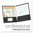 thumbnail image 2 of Oxford High Gloss Laminated Paperboard Folder, 100-Sheet Capacity, 11 x 8.5, Black, 25/Box, 2 of 6