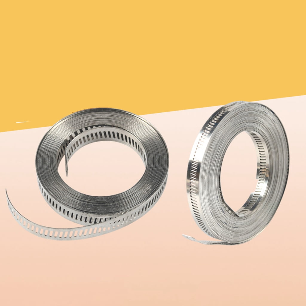 WINDLAND 304 Stainless Steel Hoses Clamps Assortments Rack Large Adjustable Hoses Clamps Pipe Clamps Metal Clamps Attachment