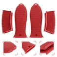 thumbnail image 2 of 4 Pcs Poignée de Pot Kit de Couvercles en Silicone Résistant à la Chaleur Poignées de Poignée, 2 of 8