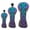 3 Pack 13UT Noir, variante sur Almencla Housse de Tête de Golf en Fer Autocollant Moderne Imperméable C Noir