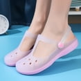 thumbnail image 1 of Zapatos ligeros antideslizantes de verano para cueva, Sandalias planas para mujer, zapatos de enfermera para exteriores Baotou, zapatos de playa de gelatina de gran tamaño, 1 of 3