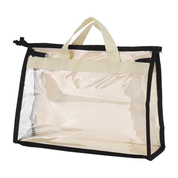 Bolso de mano de almacenamiento bolso bolsas de cubierta de polvo prueba de polvo bolsas de almacenamiento ahorrar espacio Beige M Soledad Organizador de almacenamiento de bolsos
