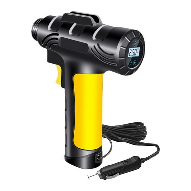 Dvkptbk Compressor Tire Inflator Portable Inflator Pump For Car Tires 12V Auto Tire Pump With Digital Pressure Gauge With Emergency LED Light For