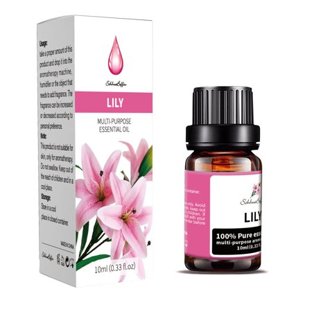 TASHHAR Essential Oils 2-Pack 100% Pure and Natural Fragrances Oil Therapeutic Grade Aromatherapy for Diffusers, Candle Making, Humidifiers - Lily (10mL)