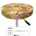 thumbnail image 2 of Colorful Durian Round Bar Stool Seat Covers, Elastic Round Chair Cover Stool Seat Slipcover Bar Stool Cushions Round Pad for 12-14 inch, 2 of 5