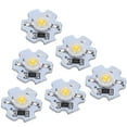 thumbnail image 1 of 25Pcs High Power Led Chip, 3W 5V Lamp Beads, 200LM Brightness Light Source Chip with Aluminum Plate for Floodlight Spotlight Replacement, 1 of 7
