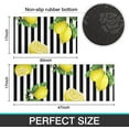 thumbnail image 6 of Lemon Kitchen Rug Mat Set of 2 Black and White Stripe Kitchen Rugs Kitchen Floor Mats Non Slip Washable Lemon Kitchen Decor Decorations, 6 of 6