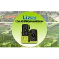 thumbnail image 6 of 2Pack 6.5Ah OP40602 40V Lithium Battery with Rapid Charger Combo for Ryobi 40V Battery and Charger Kit 6Ah OP40601 OP4060A1 5Ah OP4050A 4Ah OP4040 2.6Ah OP40261 2.0Ah OP4020A OP401 Dual Charger, 6 of 7