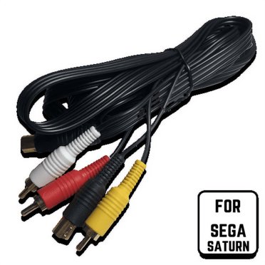Câble AV Pour Sega Saturn - Neuf - Marque SATKIT - Connexion Vidéo/audio Pour Vieilles TV