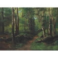 thumbnail image 3 of Gustave Courbet 18x14 Black Modern Framed Museum Art Print Titled - Path Through the Forest (circa 1860), 3 of 5