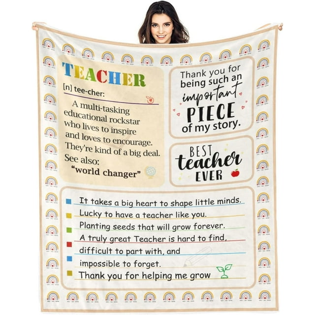 LHSHID Teacher Appreciation Gifts Teacher Gifts for Women Men Teacher Gifts Gifts for Teachers Blanket Best Teacher Gifts Thank You Teacher Gifts Teachers'' Day Teacher Definition Blanket 30x40in