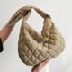 thumbnail image 4 of Bolsa de mensajero acolchado ligero de embrague femenino de moda para mujer (caqui) Tmvgtek Para Estrenar, 4 of 9