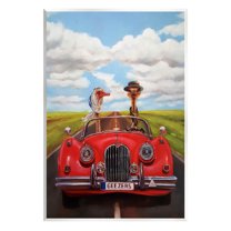 Stupell Industries Ostrich Couple Geezers Convertible Painting Unframed Art Print Wall Art, Design by Lucia Heffernan
