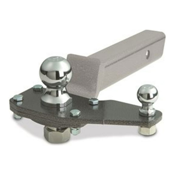 EAZ LIFT 2" Powder Coated Left or Right Utility Ball Mount Adapter, Gray