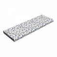 thumbnail image 1 of Floral Bench Pad, Blue Cornflowers and Leaves Old Fashioned Natural Design with Ornate Garden Plants, HR Foam Cushion with Decorative Fabric Cover, 45" x 15" x 2", Multicolor, by Ambesonne, 1 of 3