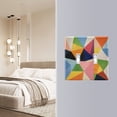 thumbnail image 4 of Yayeee Toggle Light Switch Wall Plate 2-Gang 4.56"x4.48" Decorative Outlet Cover, Minimalist Triangles, 4 of 7