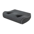 thumbnail image 4 of Almohada con orificio para perforación de oreja, almohada lateral para dormir, cómoda, multiusos, portátil, transpirable con orificio para sofá o sala Gris oscuro, 4 of 8
