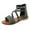 Green, variant on PINQI Girls Kids Leather Gladiator Sandals Ankle Open Toe X-Strap Flat Shoes Summer Casual Rubber Sole Non Slip Shoes Comfy